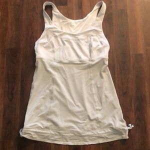 Lululemon white/grey workout top